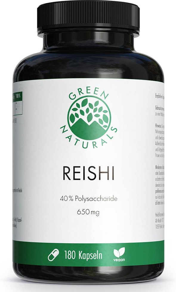 Green Naturals Reishi 650 mg hochdosiert vegan Kapseln