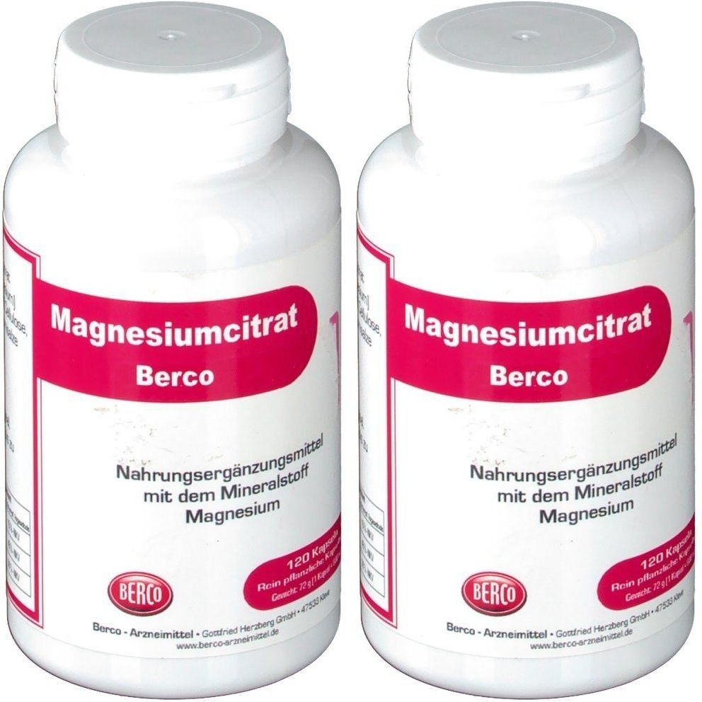 Magnesiumcitrat Berco Kapseln 2x 2x120 St