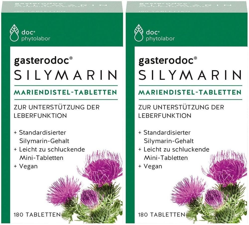 Gasterodoc Silymarin Mariendistel Tabletten 2x 2x180 St