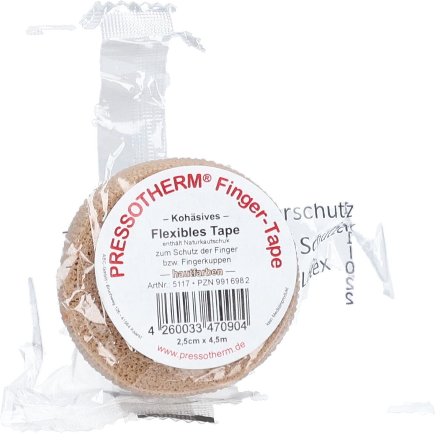 Pressotherm Finger-Tape hautfarben 1 St Verband