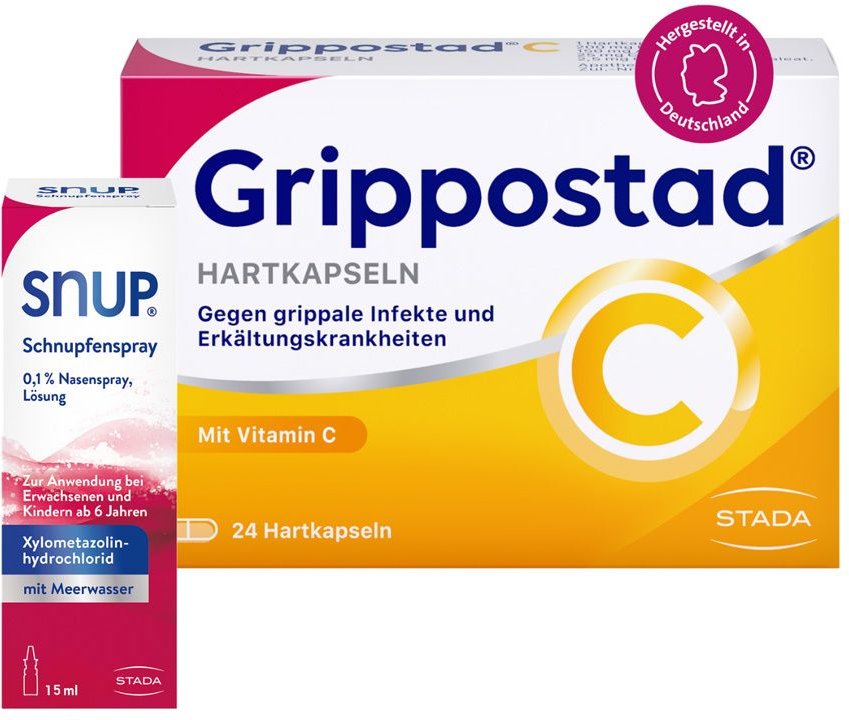 Grippostad C Hartkapseln + Snup Schnupfenspray 0,1 % Nasenspray 1 St Set