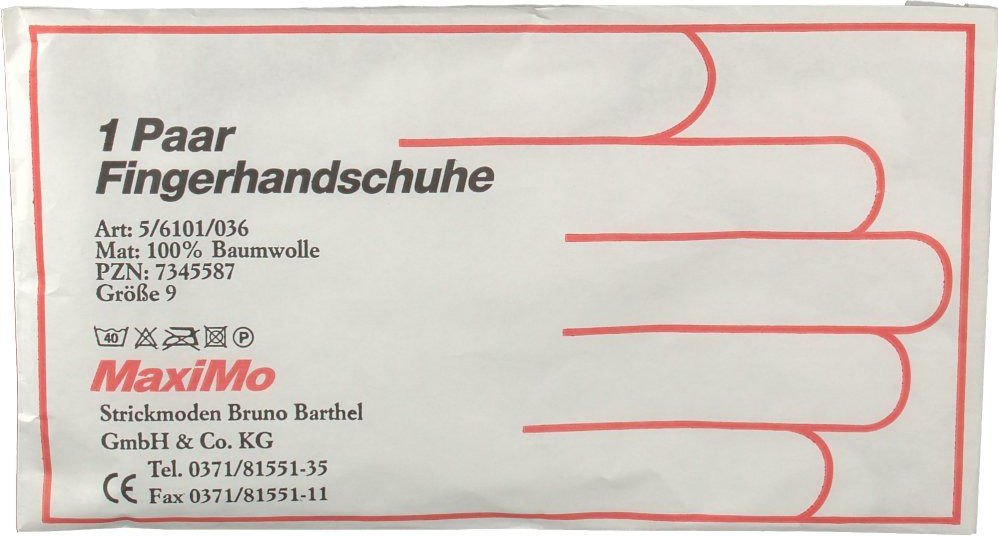 Handschuhe Baumwolle Gr.9 Überlänge 2 St