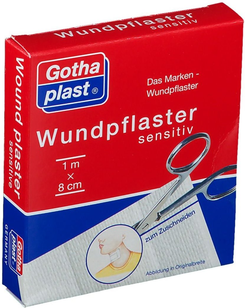 Gothaplast Wundpfl.sensitiv 8 cmx1 m geschnitten 1 St Pflaster