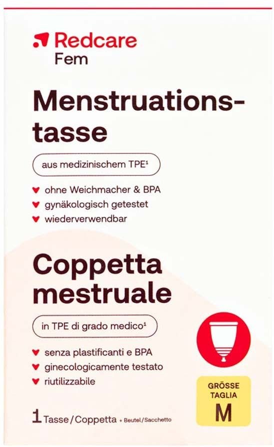 Redcare Menstruationstasse Größe M 1 St Tampon