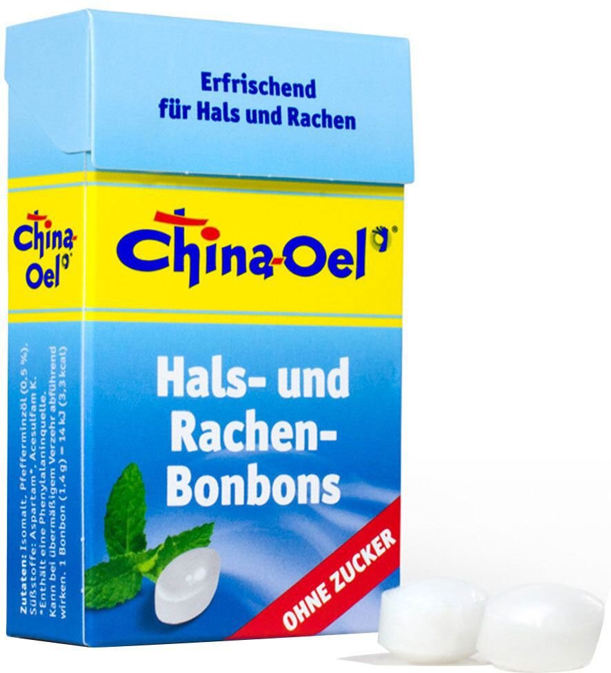 China-Oel® Hals- und Rachenbonbons - ohne Zucker Fünferpack 5x40 g Bonbons