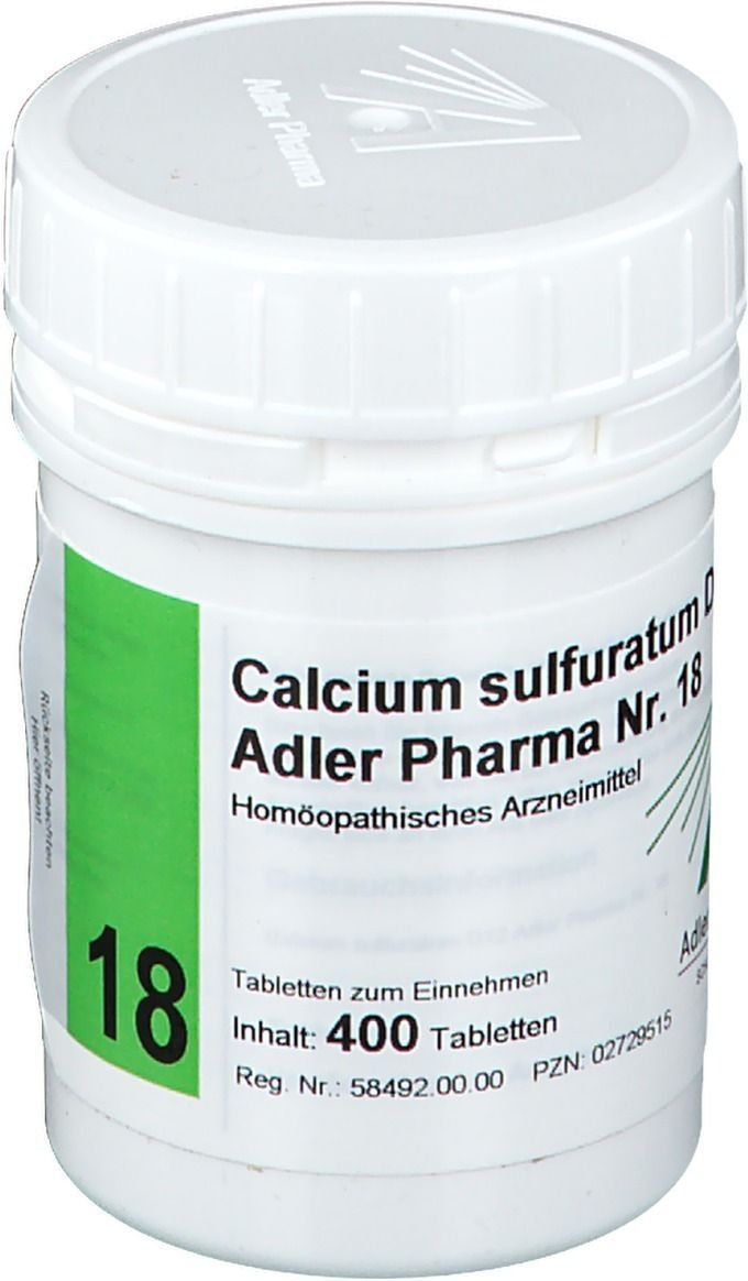 Biochemie Adler 18 Calcium sulfuratum D 12 Tabl. 400 St Tabletten
