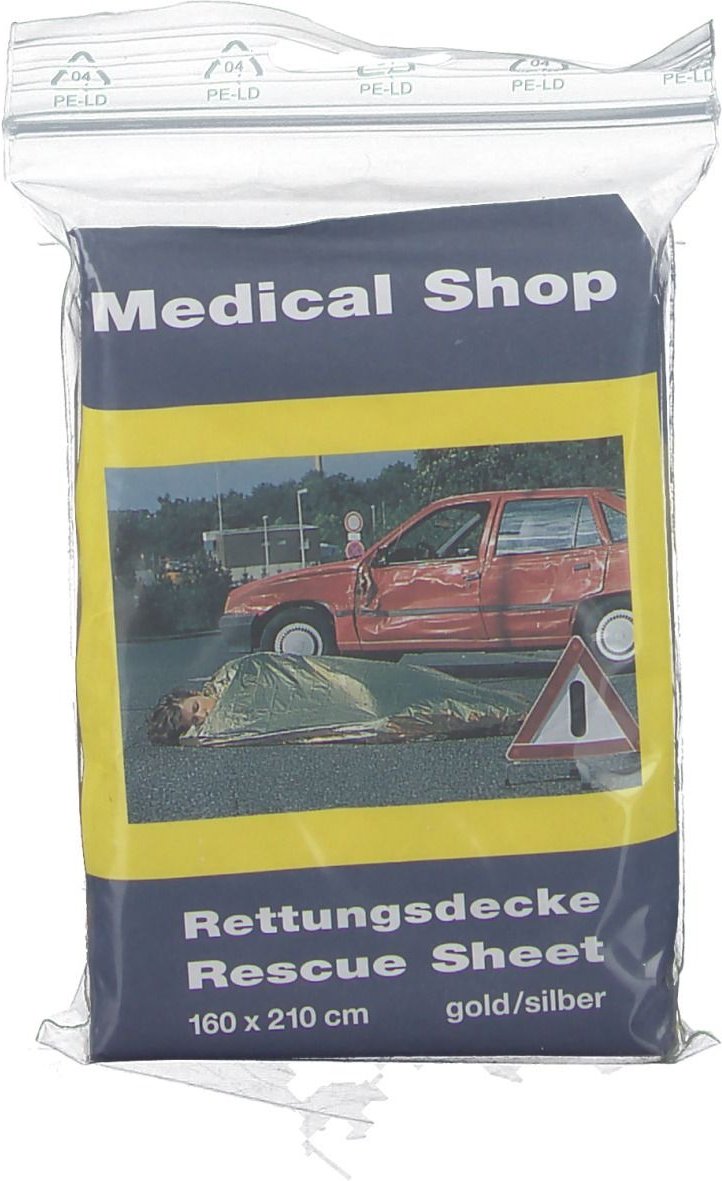 Rettungsdecke Ypsisave 160x210 cm gold/silber 1 St Decke