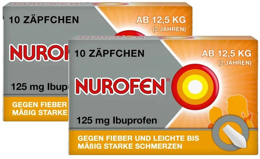 Nurofen Junior 125 mg Zäpfchen x2 2x10 St Suppositorien