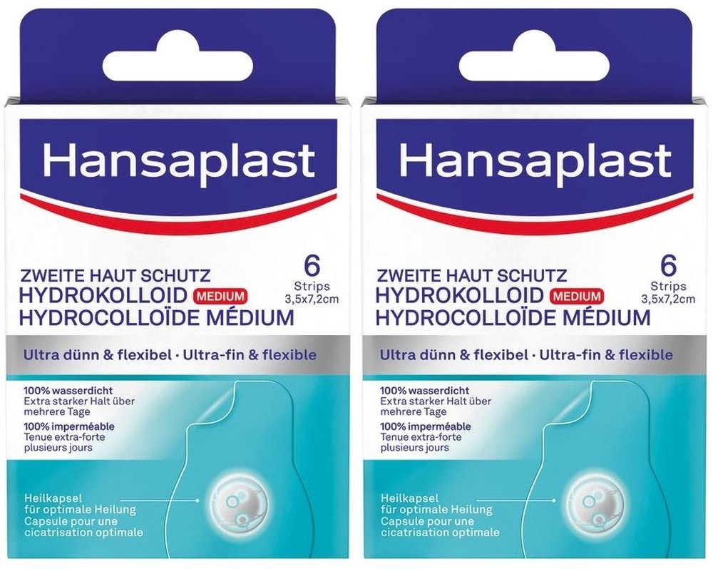 Hansaplast Zweite Haut Schutz Pflaster 2x 2x6 St