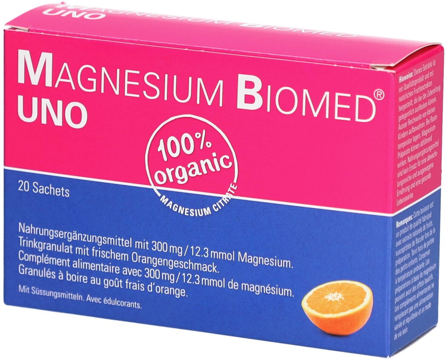Magnesium Biomed Uno Gran Btl 20 Stk St Beutel