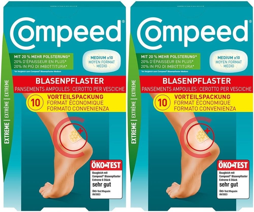 Compeed Blasenpflast ExTRE x2 2x10 St Pflaster