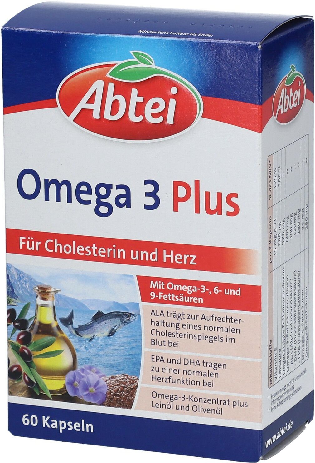 Thumbnail - Abtei Omega-3 Plus Kapseln TF 60 St