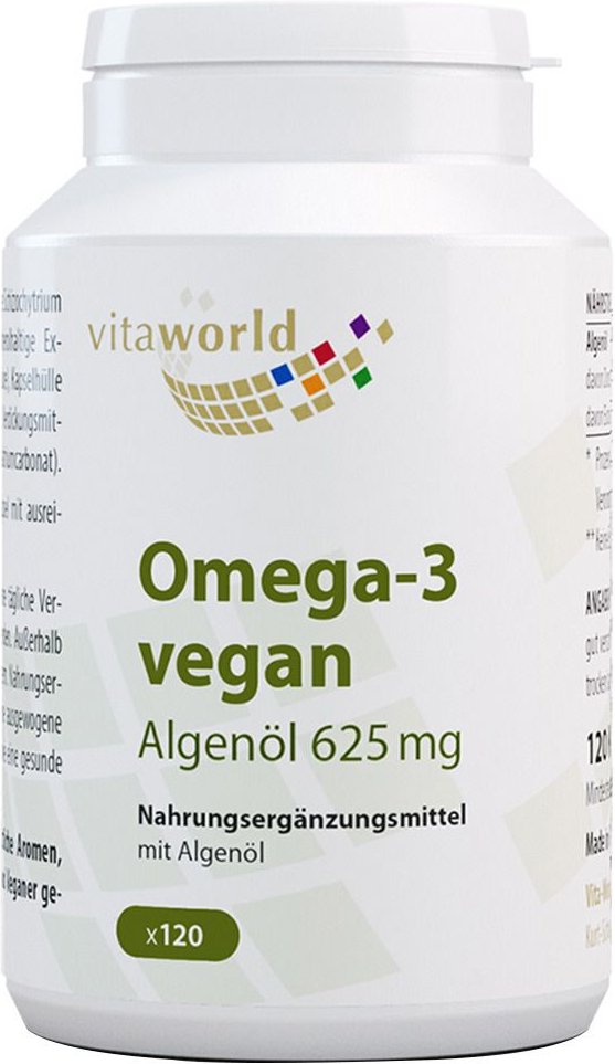 Omega-3 Vegan Algenöl 625 mg Kapseln 120 St