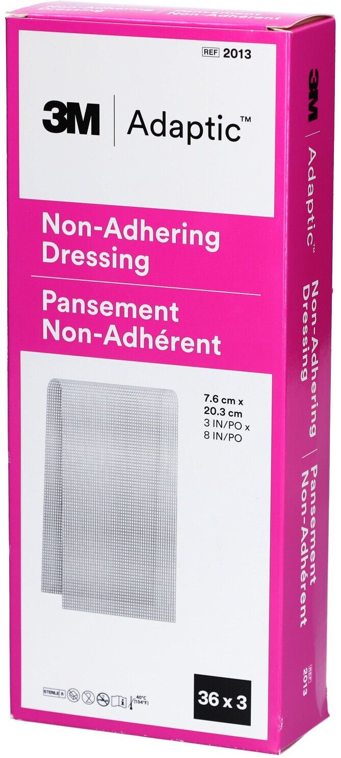 Adaptic 7,6x20,3 cm feuchte Wundauflage 2013 108 St Kompressen
