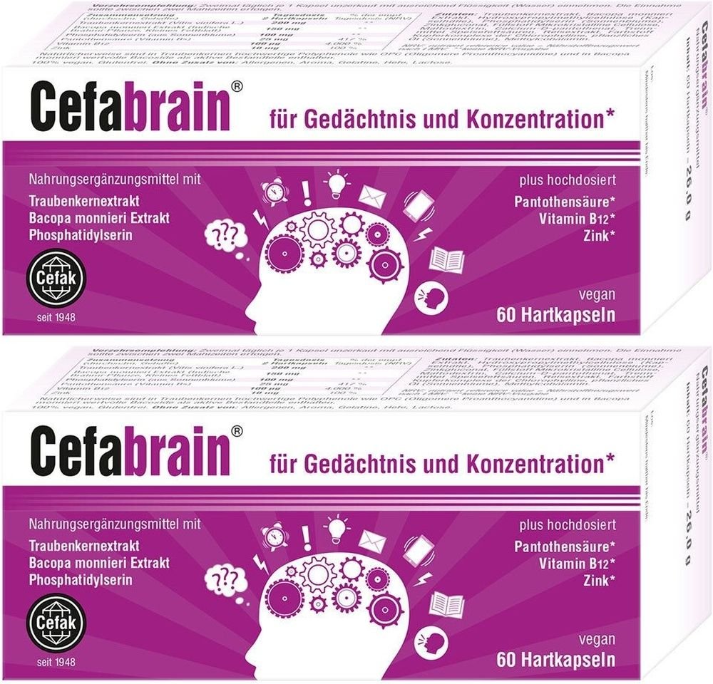 Cefabrain Hartkapseln 2x 2x60 St