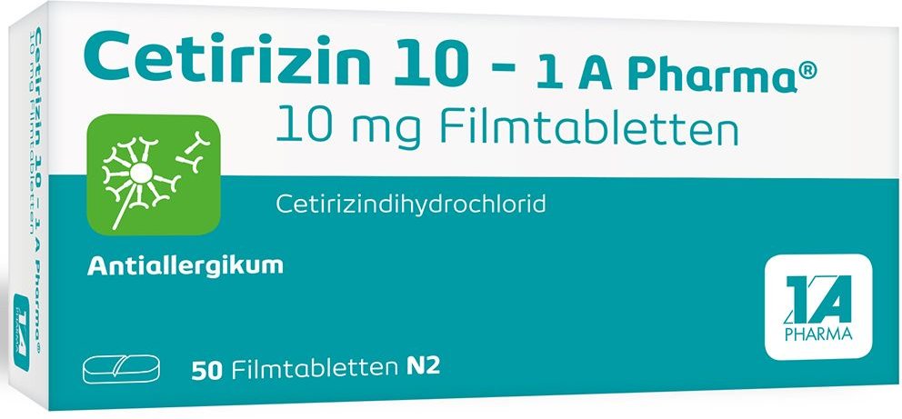 Cetirizin 10-1A Pharma Filmtabletten 50 St