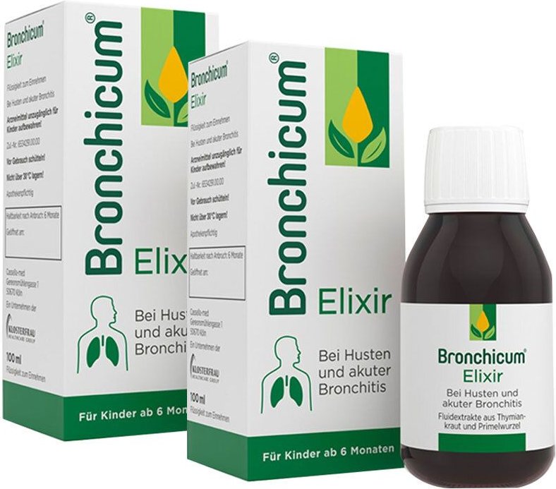 Bronchicum Elixir Doppelpack 2x100 ml Flüssigkeit zum Einnehmen