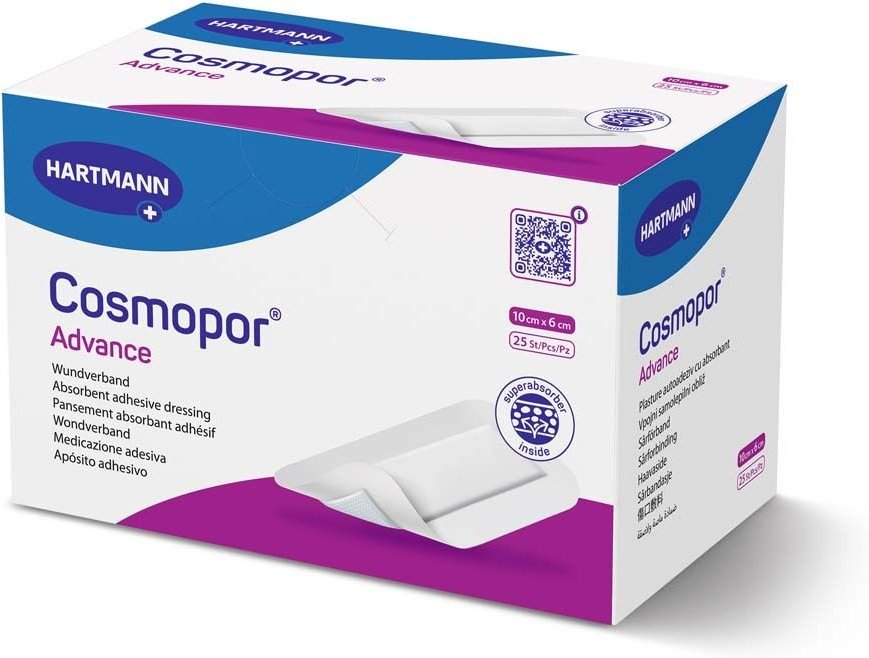 Cosmopor Advance Wundverband 6x10 cm 25 St Pflaster