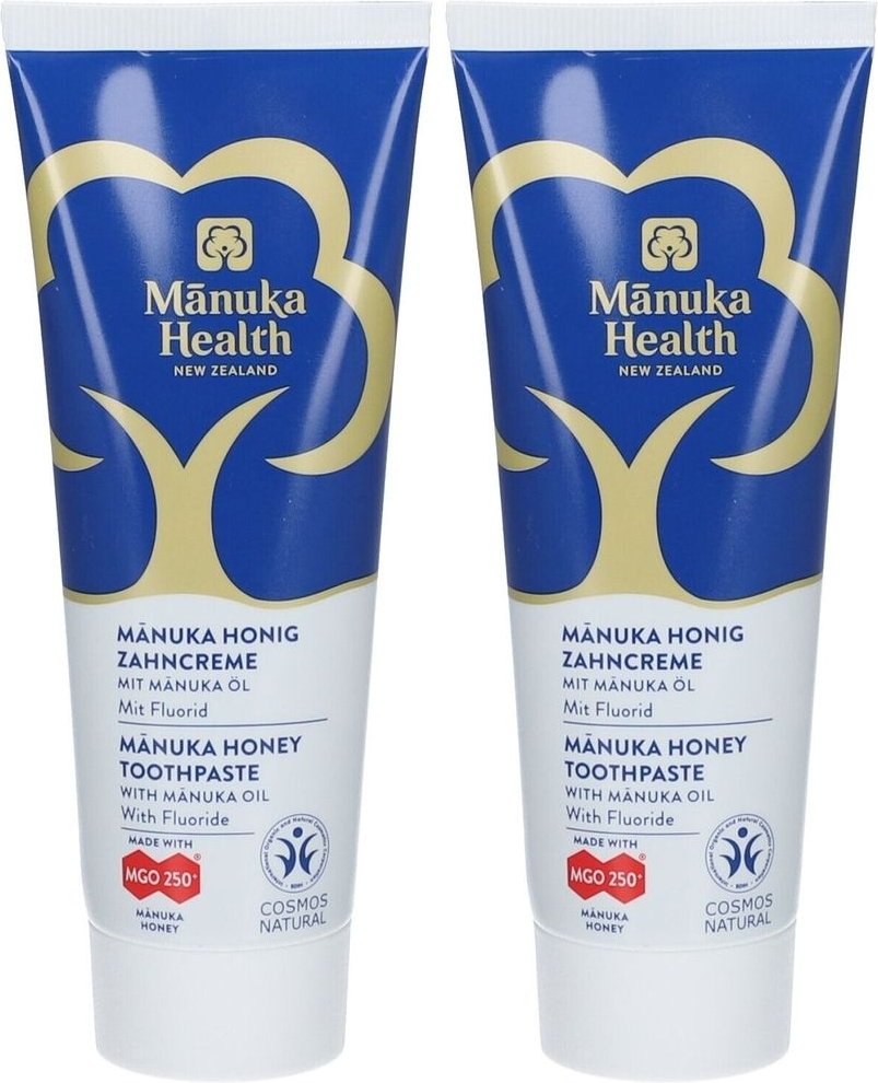 Manuka HEA HON Zcr+Fluorid x2 2x75 ml Zahncreme
