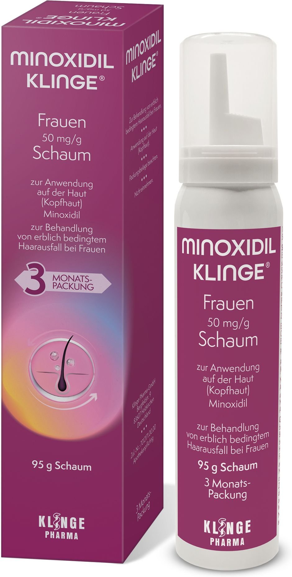 Minoxidil Klinge Frauen 50 mg/g Schaum 95 g
