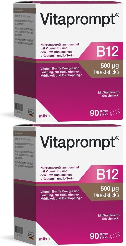 Vitaprompt B12 500 µg Direktsticks 2x 2x90 St Beutel