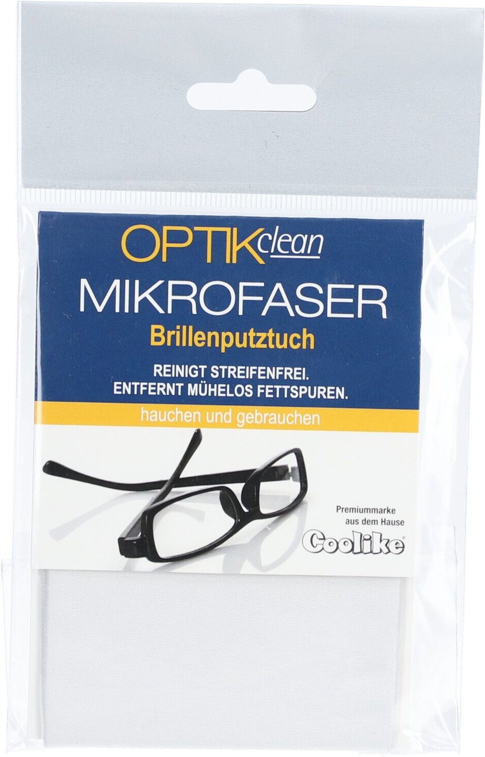 Optikclean Brillenreinigungstuch aus Microfaser 1 St Tücher
