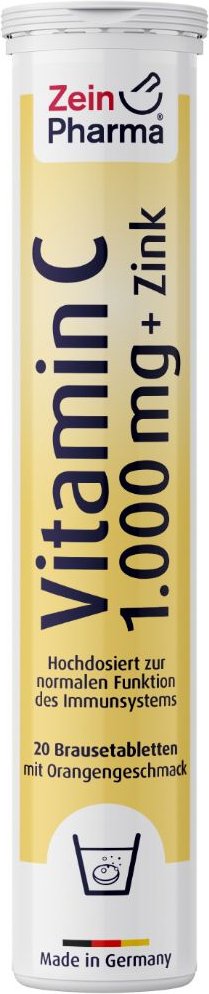 Vitamin C 1000 mg + Zink Brausetabletten