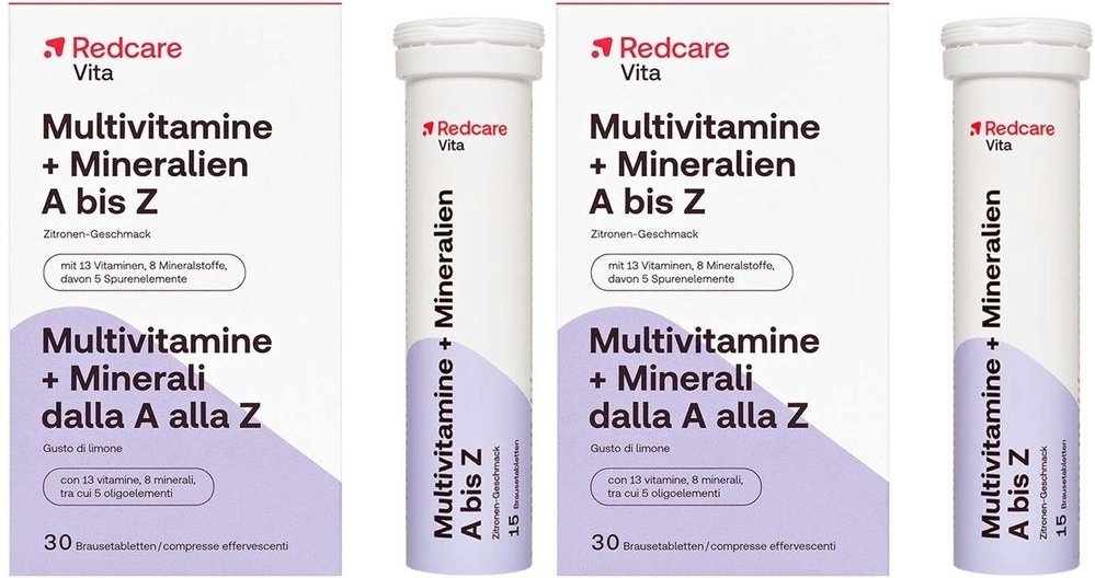 Thumbnail - Redcare Vita Multivitamine + Mineralien A bis Z Doppelpack 2x30 St Brausetabletten