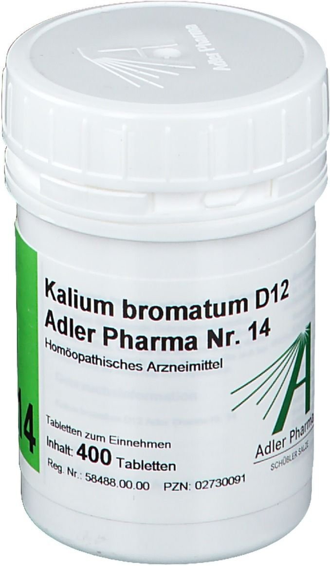 Biochemie Adler 14 Kalium bromatum D 12 Tabletten 400 St