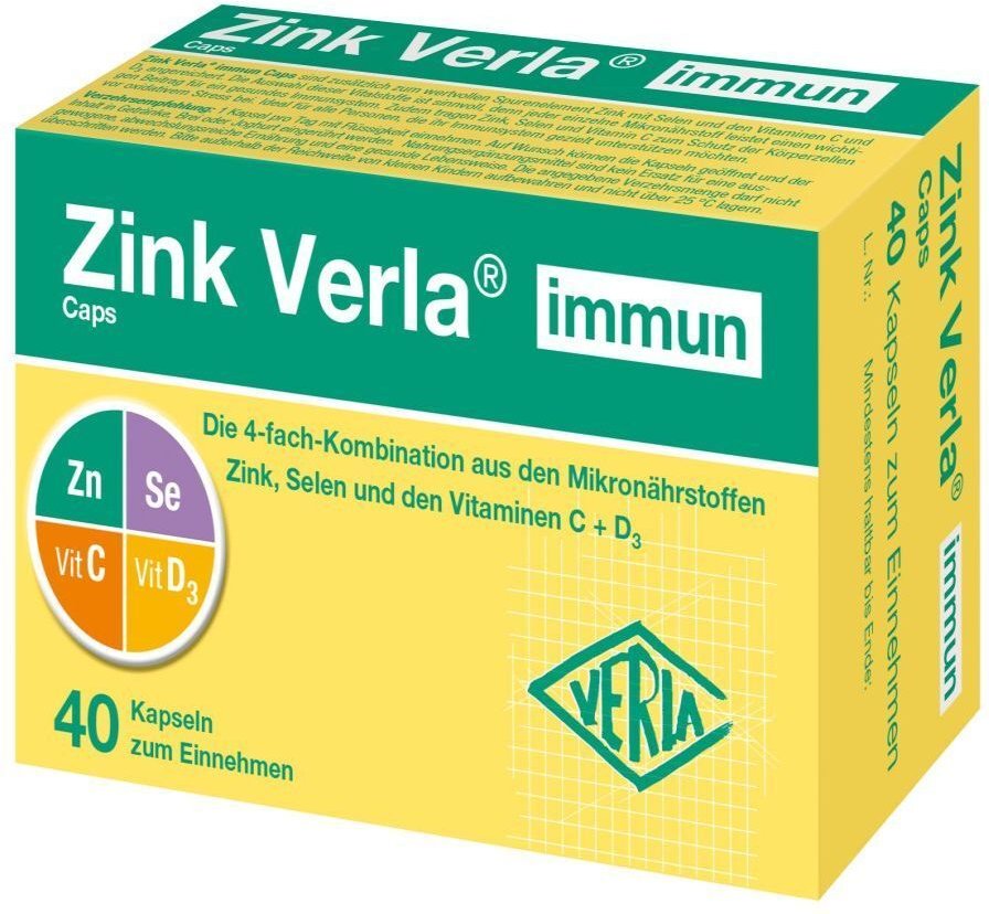 Zink Verla immun Caps 40 St Kapseln