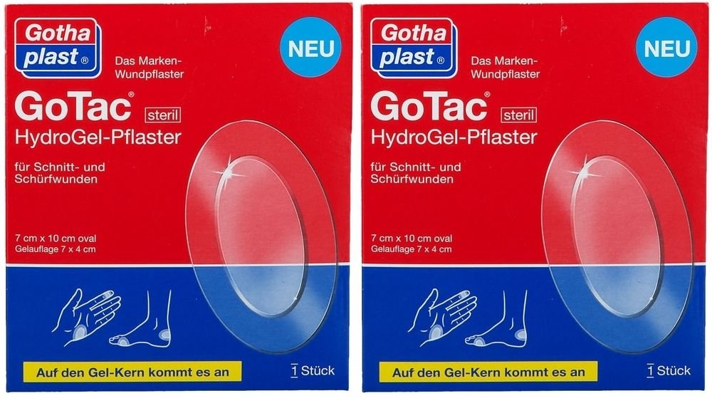 Gotac HYDROGELP10x7CM Ster x2 2x1 St Pflaster