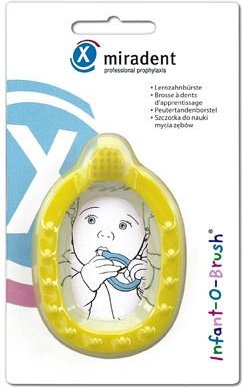 Miradent Kinder-Lernzahnbürst.Infant-O-Brush gelb 1 St Zahnbürste