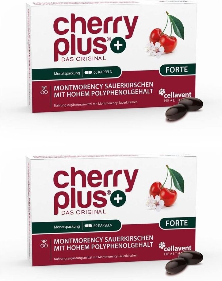 Cherry Plus Forte 43mg Polyphenole 6mg Zink Weichk 2x 2x60 St Weichkapseln