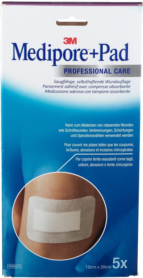MEDIPORE+Pad steriler Wundverband 3570Np 10x20 cm 5 St Pflaster