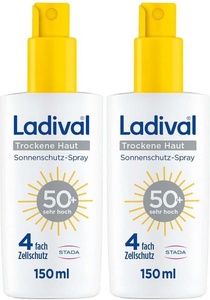 Ladival trockene Haut Sonnenschutz-Spray LSF 50+ x2 2x150 ml Spray