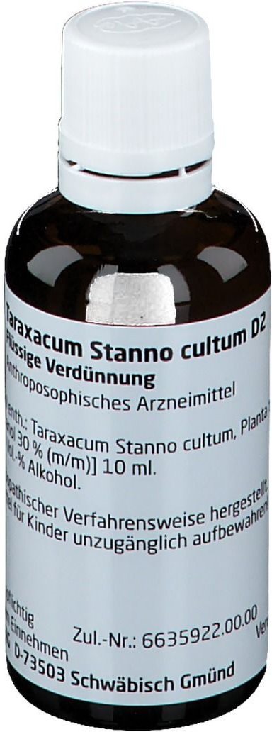 Taraxacum Stanno Cultum D 2 Dilution
