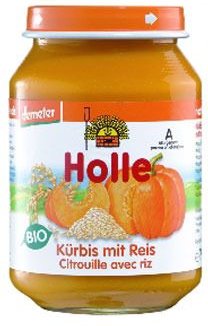 Thumbnail - Holle Kürbis mit Reis 190 g Brei