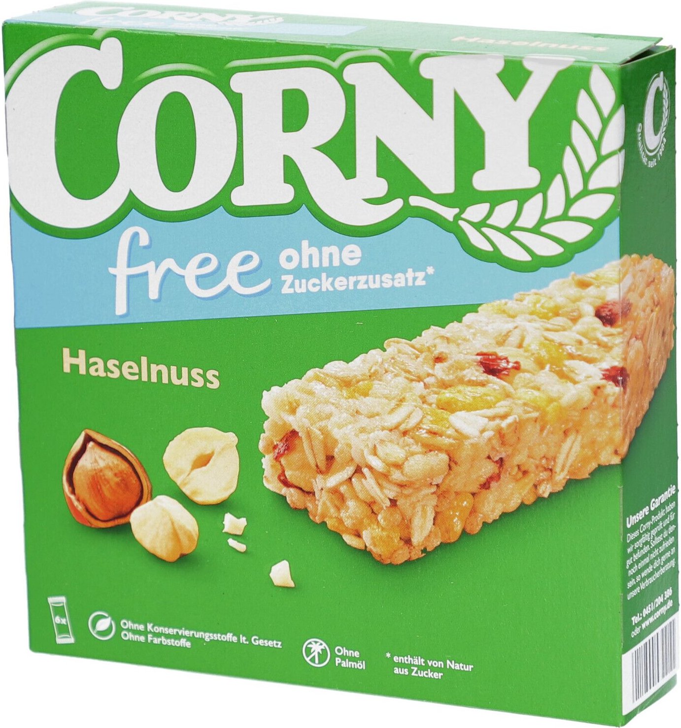 Corny free Haselnuss 6 St Riegel