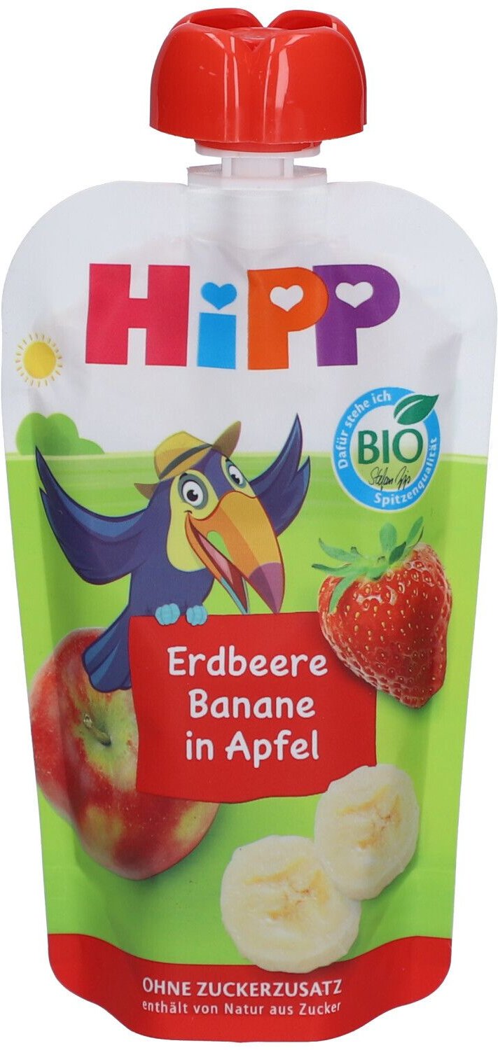 Hipp HiPPiS Erdbeere Banane Apfel Btl 100 g