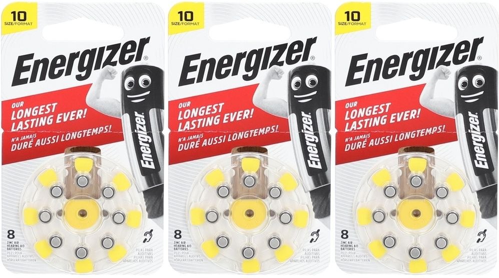Energizer Hörgerätebatterie 10 3x 3x8 St