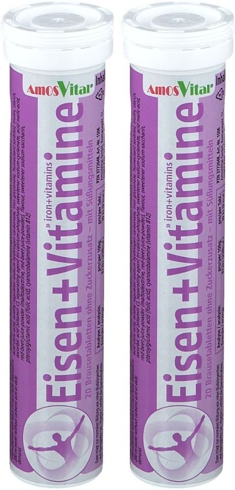 Eisen+Vitamine Soma Brausetabletten 2x 2x20 St