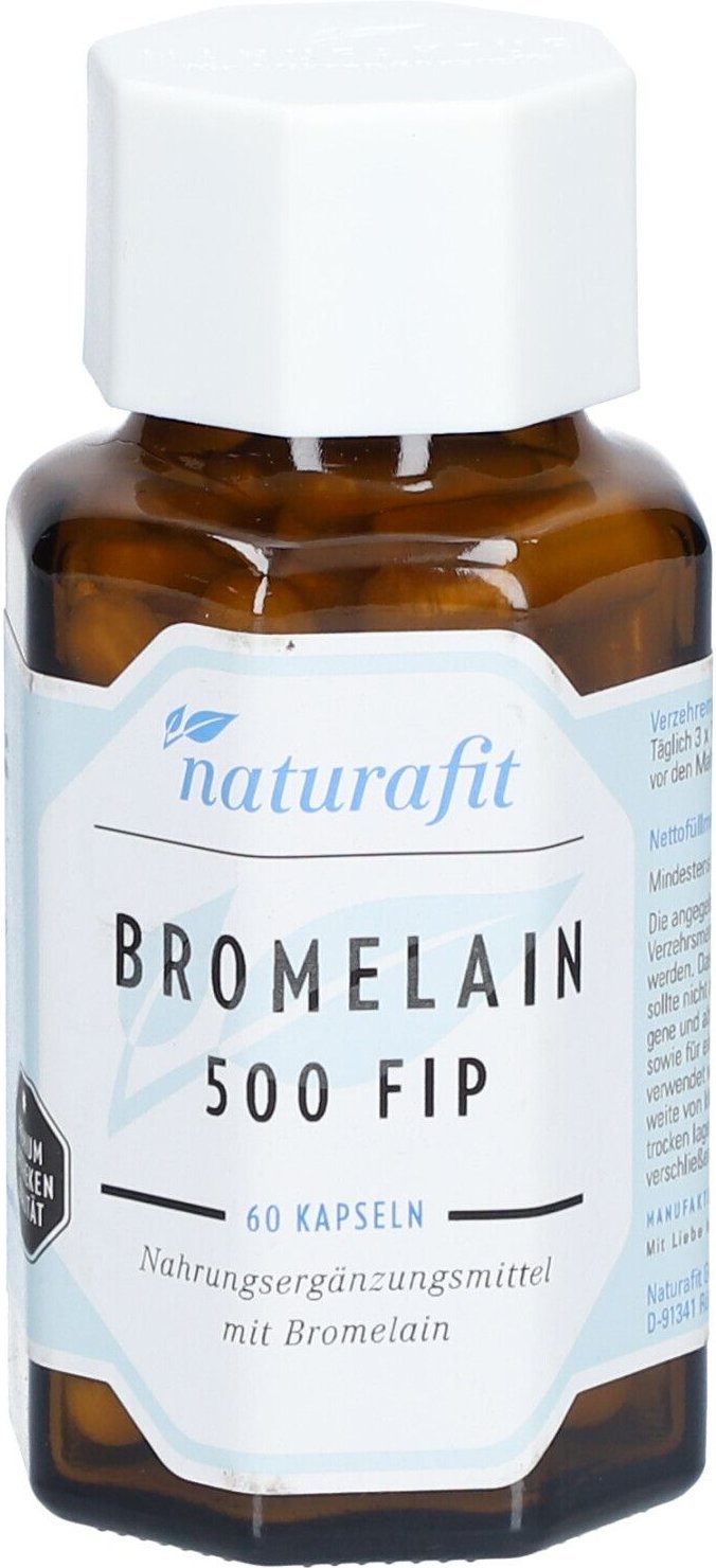 Naturafit Bromelain 500 FIP Kapseln 60 St