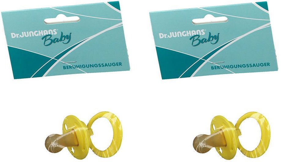 Beruhigungssauger kirschf.Lat.0-6 M.gelb 2x 2x1 St Sauger