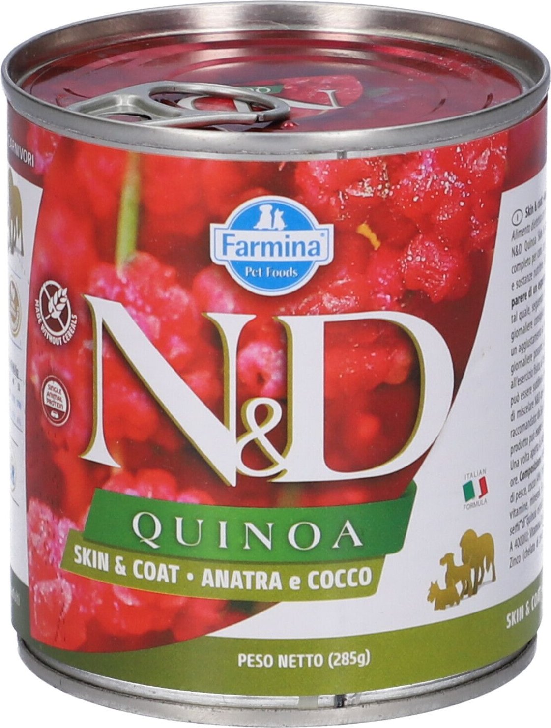N&D DOG Quinoa S&C Duck&Cocon 285 g Futter