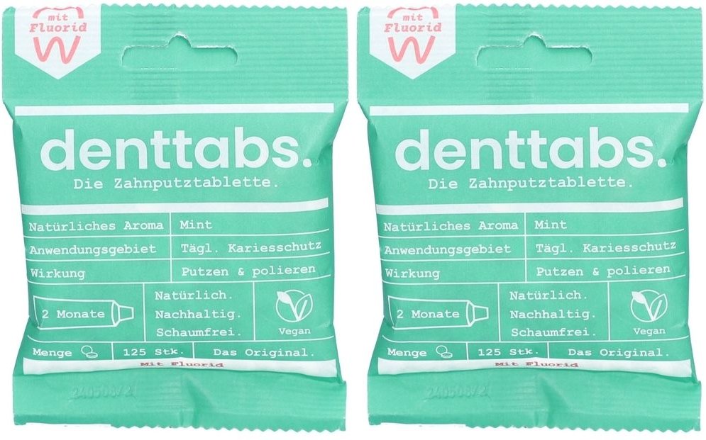 Denttabs Zahnputztab Stev x2 2x125 St Tabletten