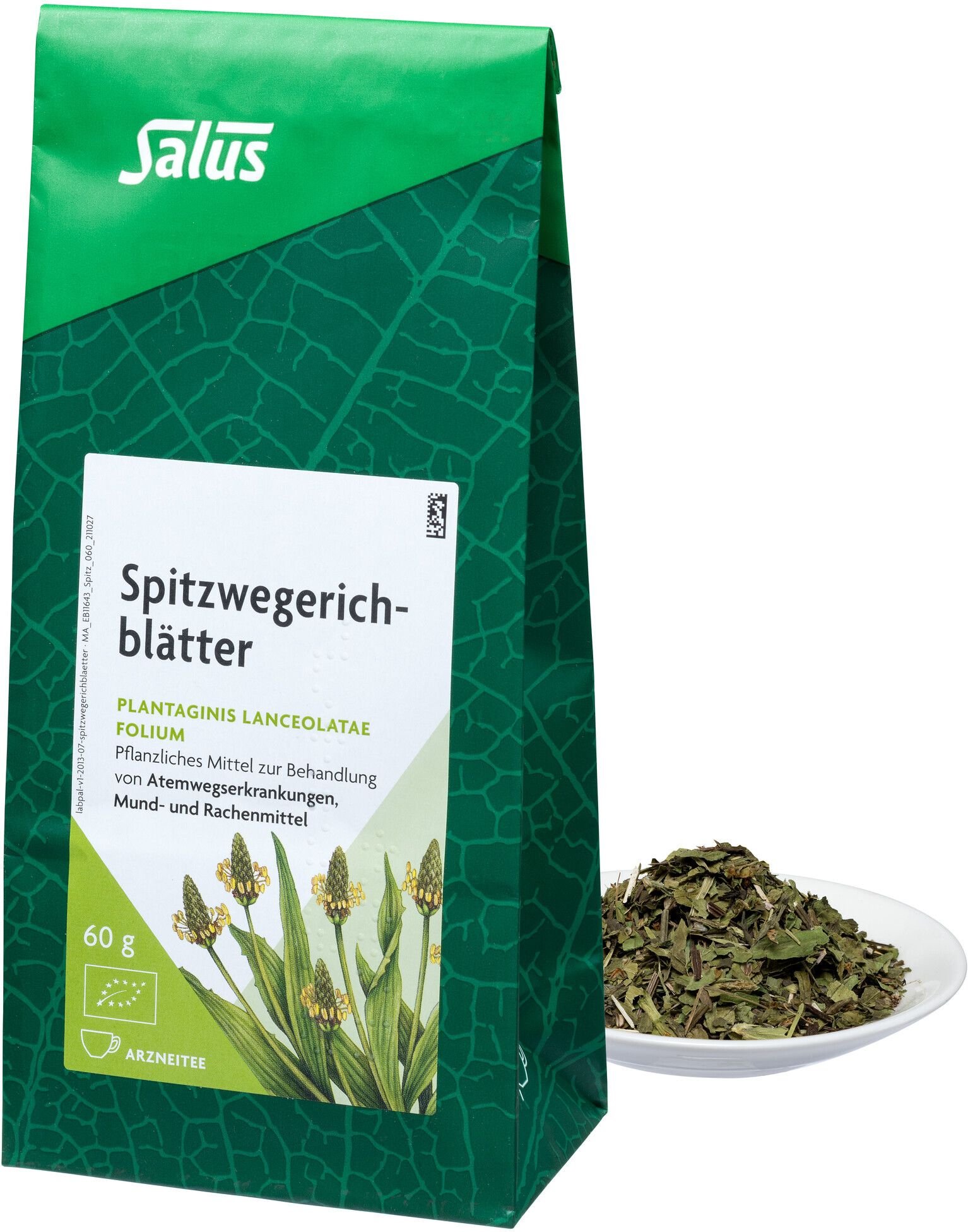 Spitzwegerichblätter Arzneitee Bio Salus 60 g Tee
