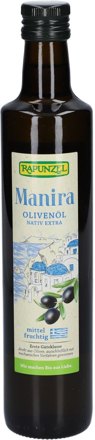 Rapunzel Olivenöl Manira, nativ extra Bio 0,5 l Öl