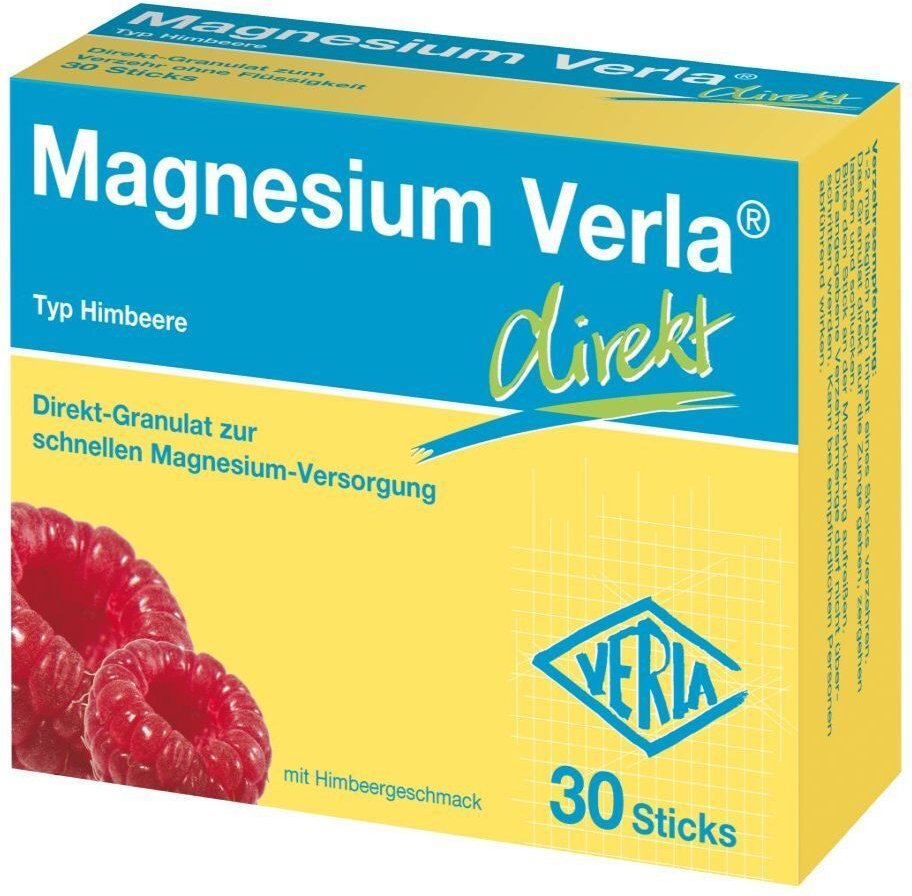 Magnesium Verla direkt Granulat Himbeere