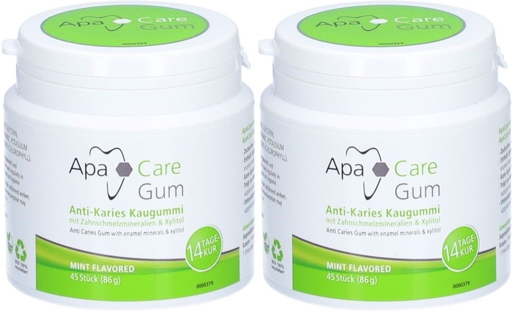 Apacare GUM Anti Karies x2 2x45 St Kaugummi