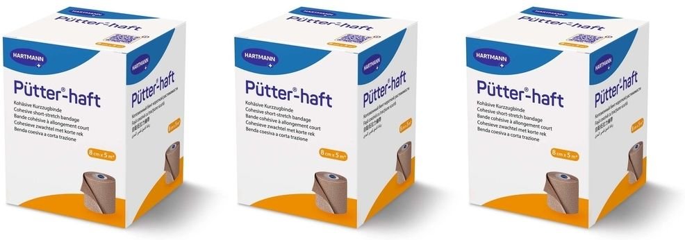 PÜTTER-haft Binde 8 cmx5 m 3x 3x1 St Binden